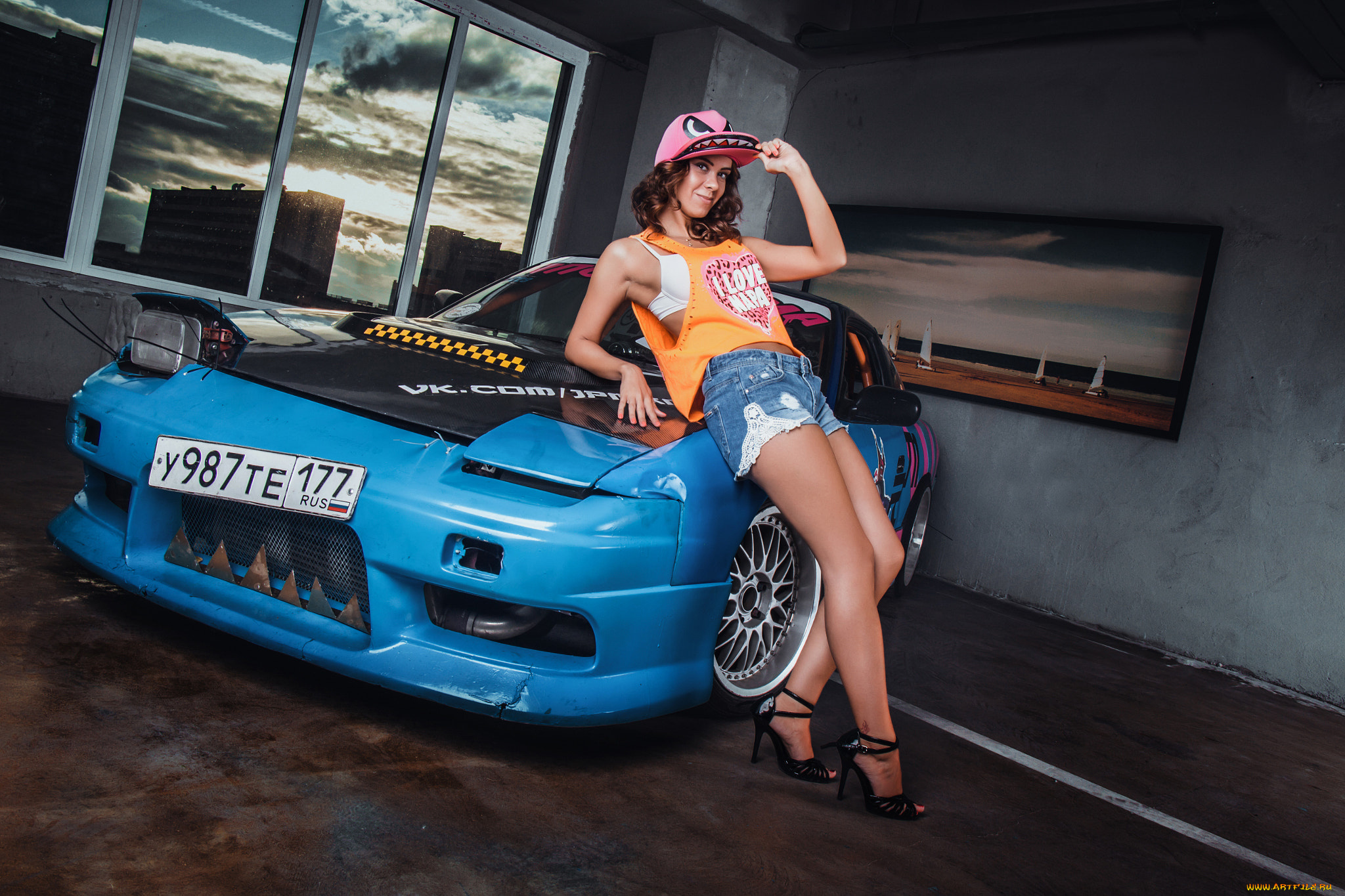 автомобили, -авто, с, девушками, красивая, девушка