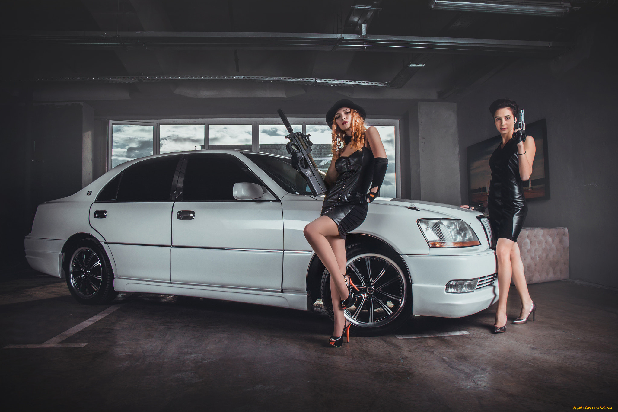 автомобили, -авто, с, девушками, красивая, девушка