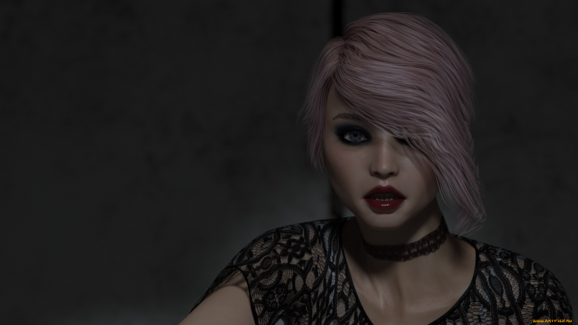 3д, графика, портрет, , portraits, фон, взгляд, девушка