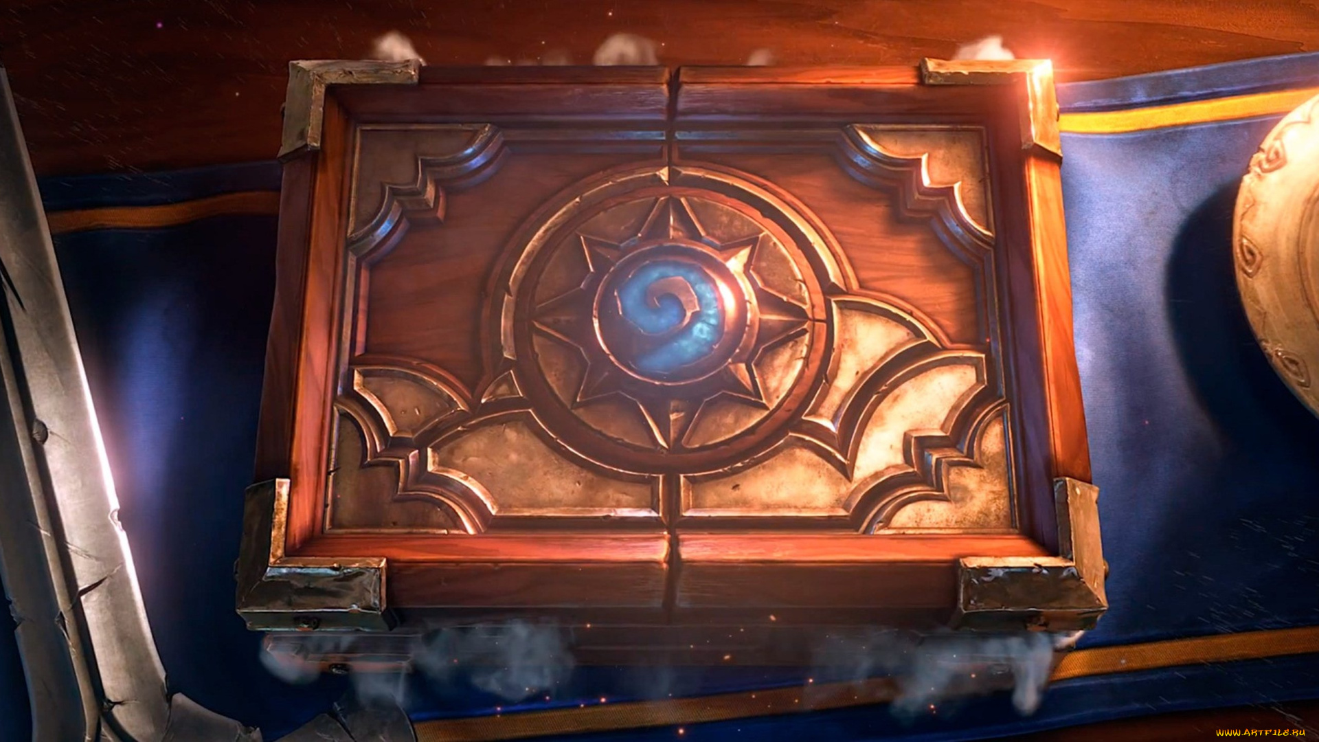 видео, игры, hearthstone, , heroes, of, warcraft, дым, стол, шкатулка