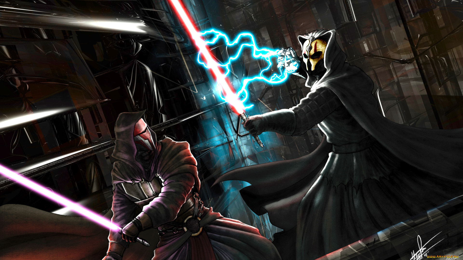 видео, игры, star, wars, , knights, of, the, old, republic, бой, мечи, ситхи