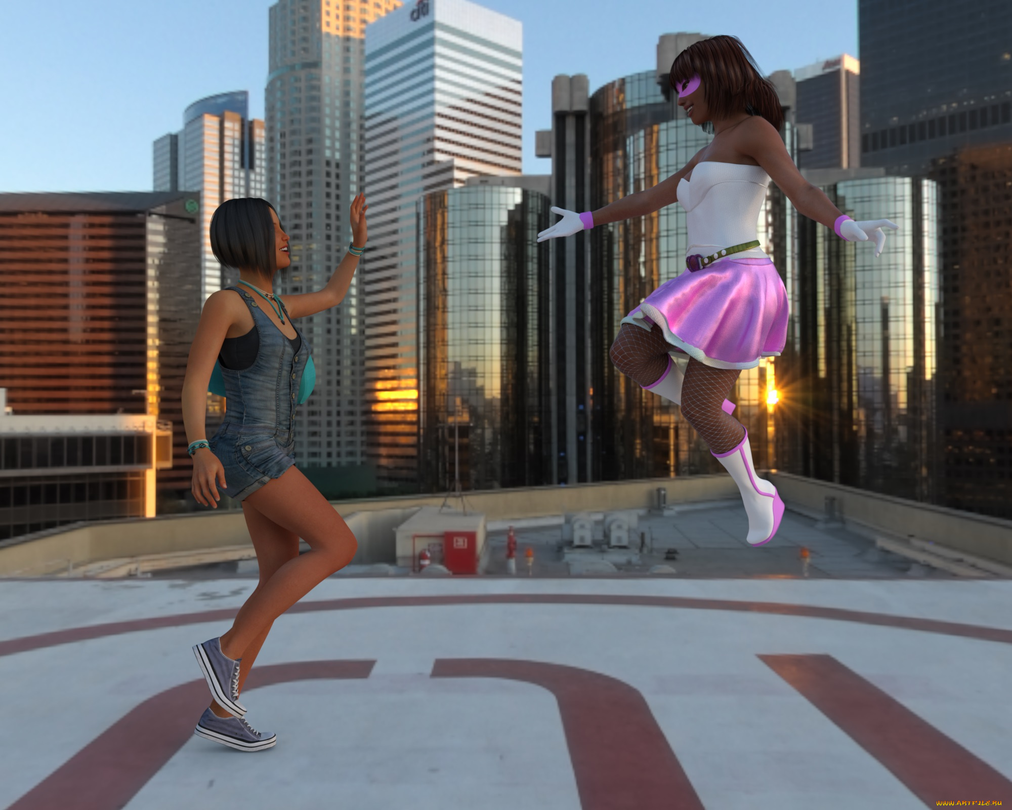 3д, графика, фантазия, , fantasy, фон, взгляд, девушки