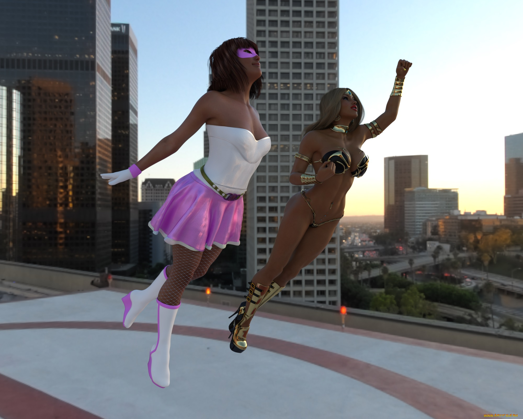 3д, графика, фантазия, , fantasy, фон, взгляд, девушки