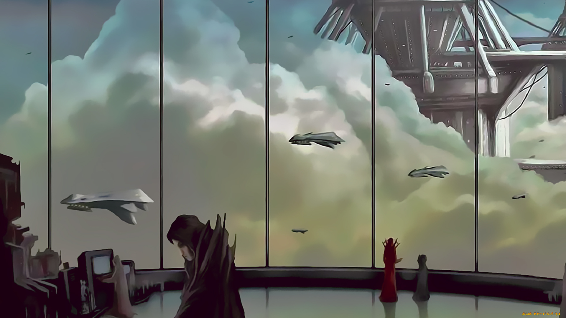 календари, фэнтези, звездолет, помещение, аппаратная, управление, calendar, 2020