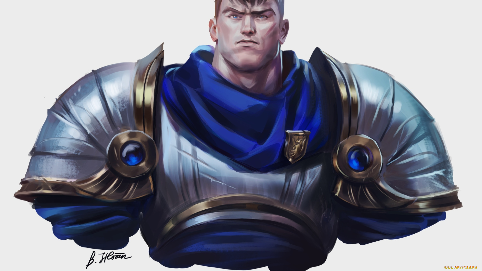 видео, игры, league, of, legends, garen, рыцарь