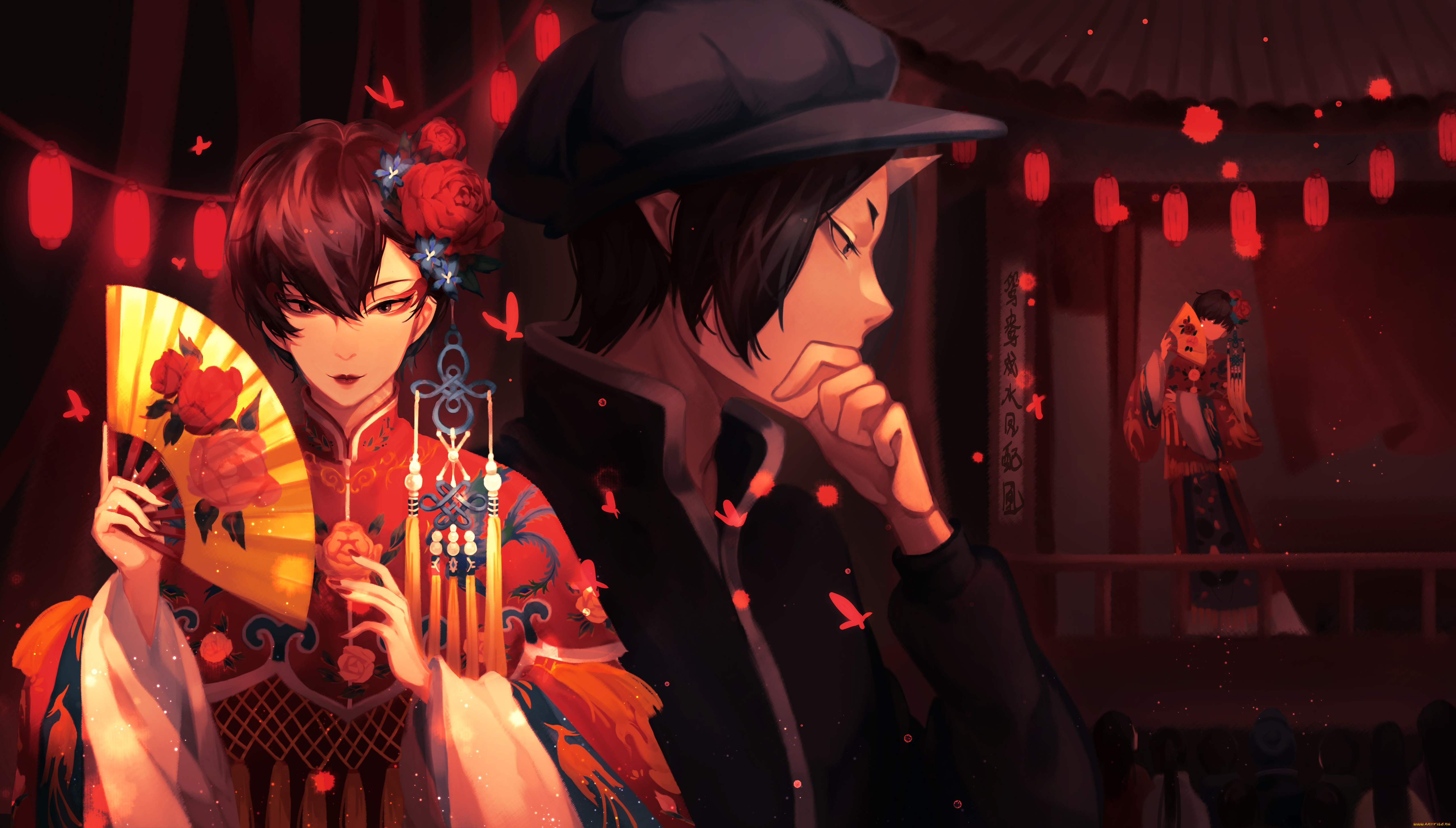 аниме, hoozuki, no, reitetsu, хладнокровный, ходзуки