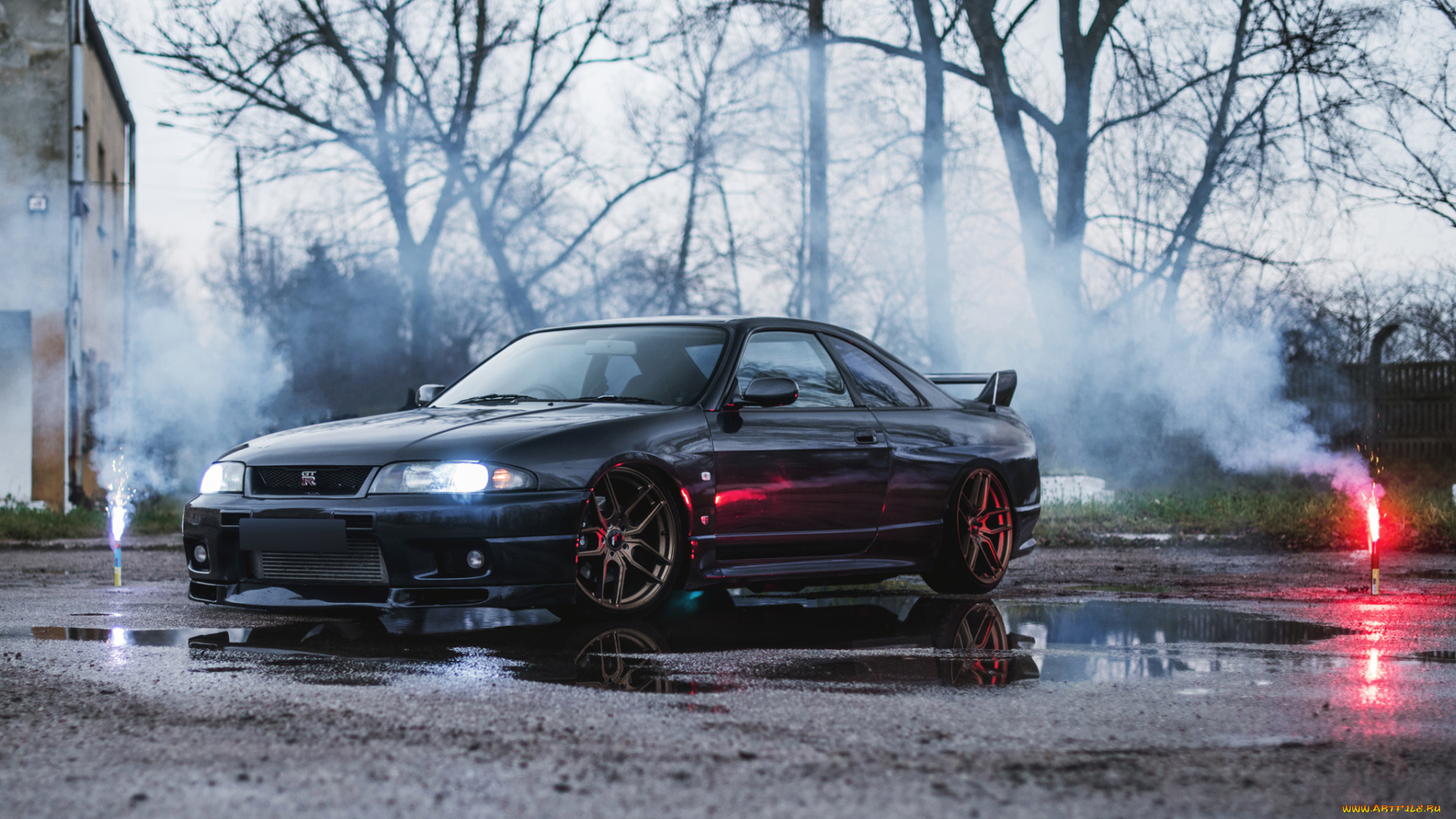 nissan, skyline, r33, автомобили, nissan, datsun, skyline, r33, grey