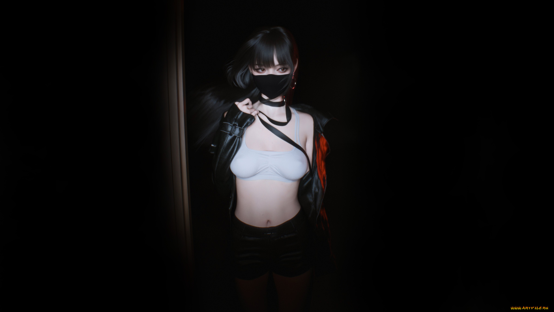 девушки, -, азиатки, красивая, девушка