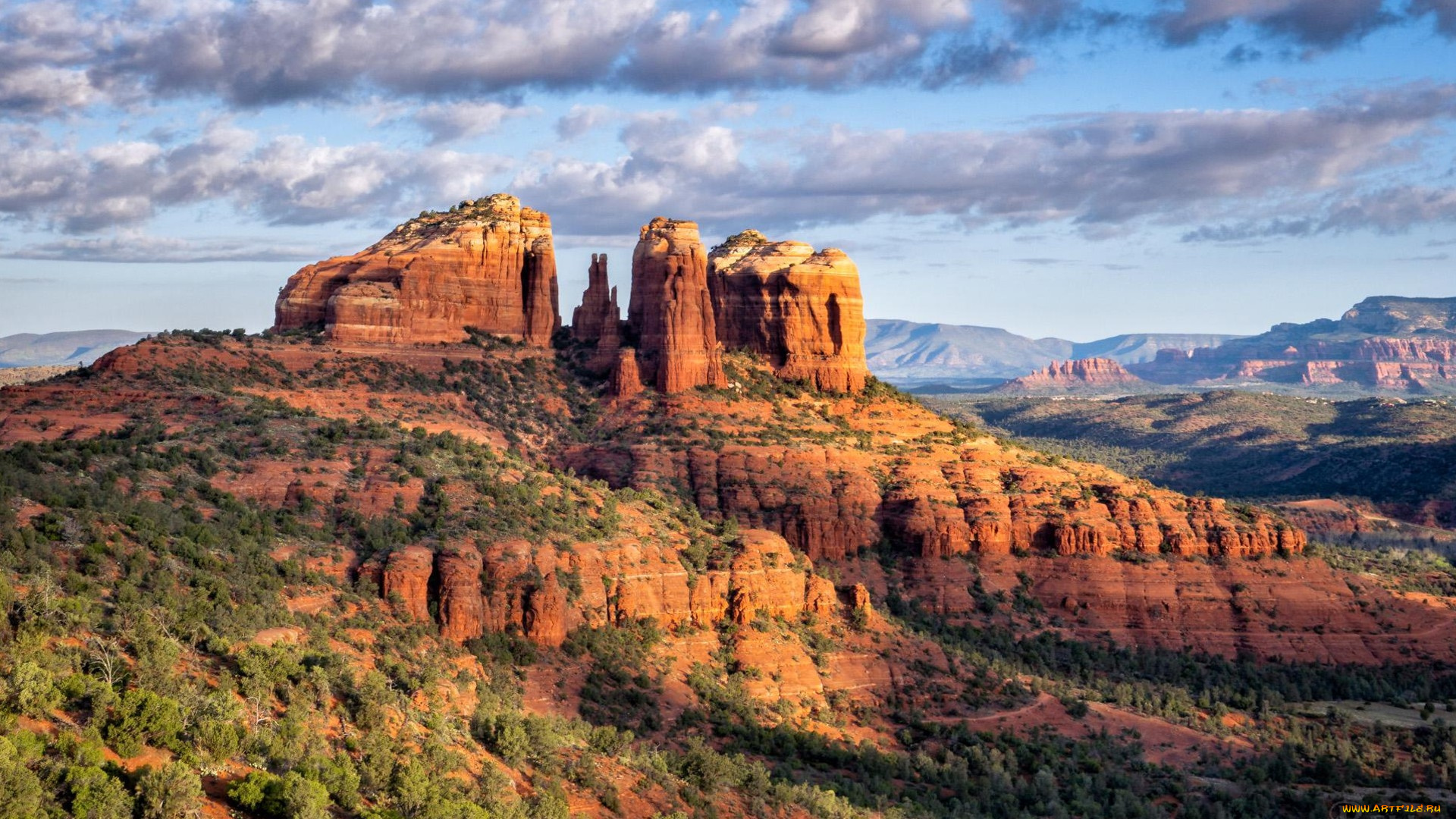 cathedral, rock, sedona, arizona, природа, горы, cathedral, rock