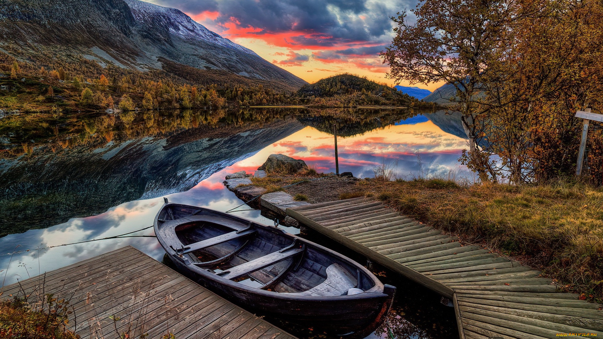 корабли, лодки, , шлюпки, горы, озеро, лодка, мостки