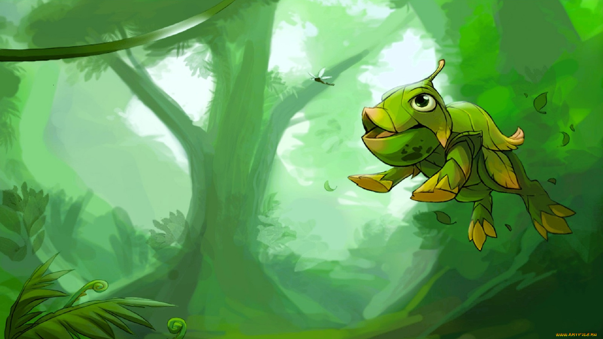 видео, игры, twin, skies, существо, прыжок, насекомое, лес