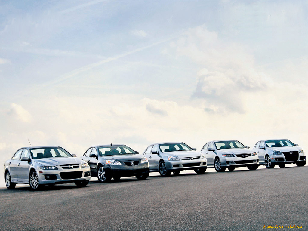 автомобили, разные, вместе