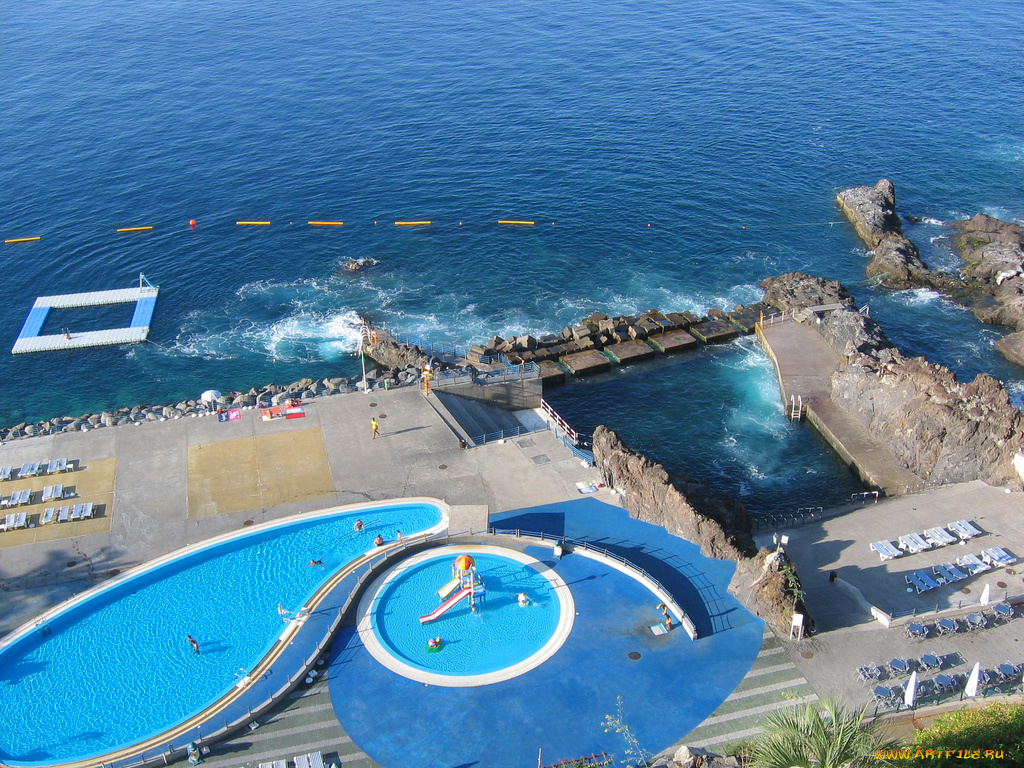 интерьер, бассейны, открытые, площадки