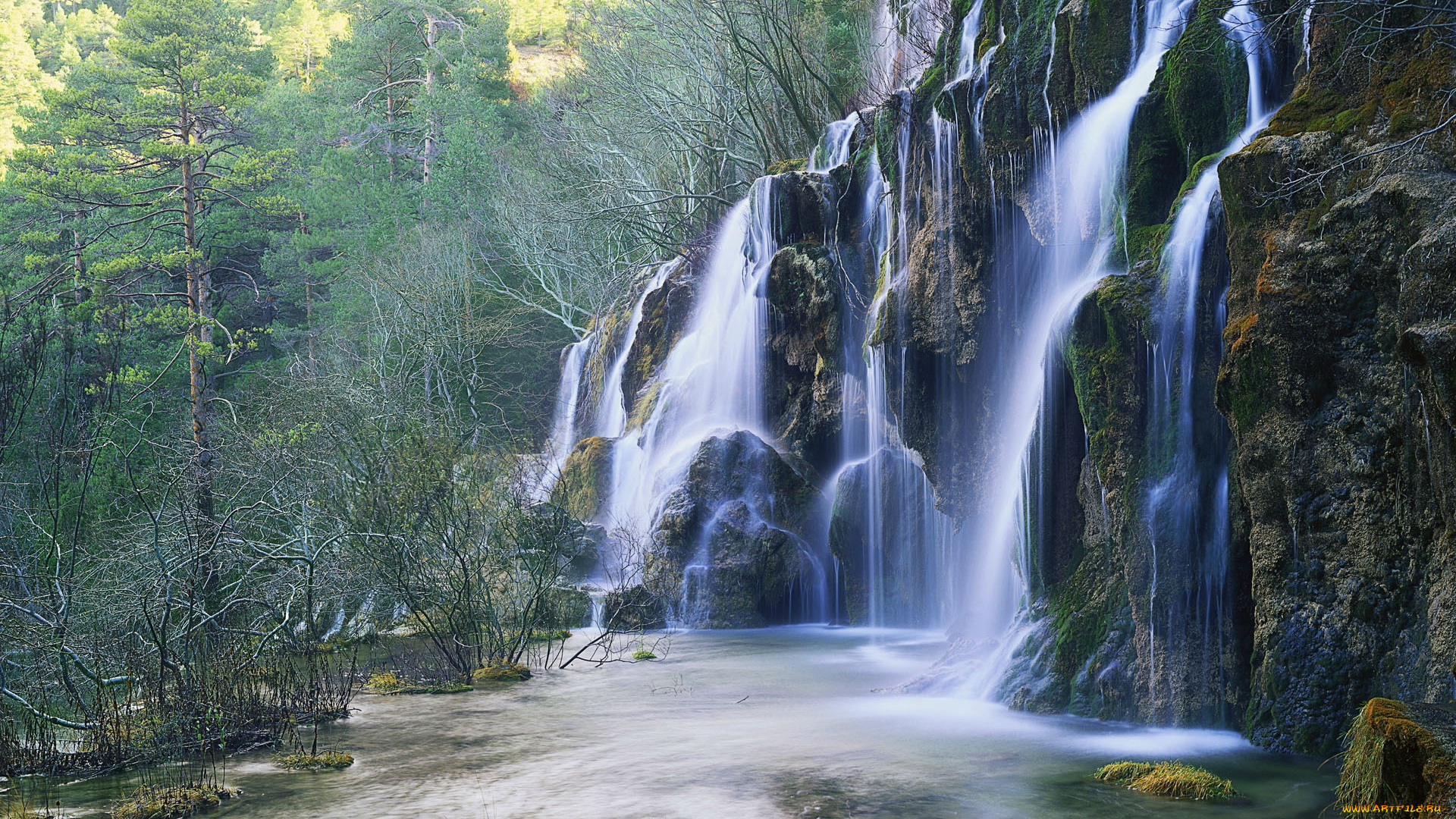 природа, водопады