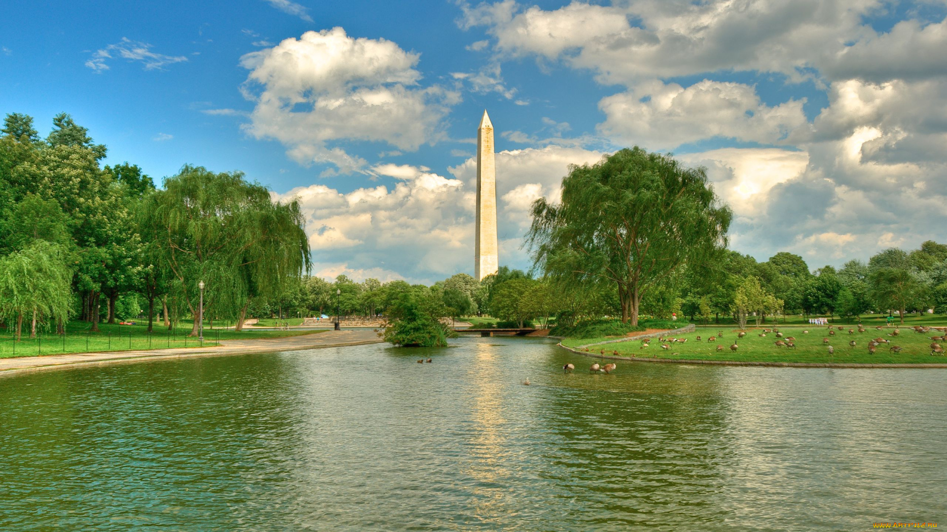 the, washington, memorial, города, вашингтон, сша