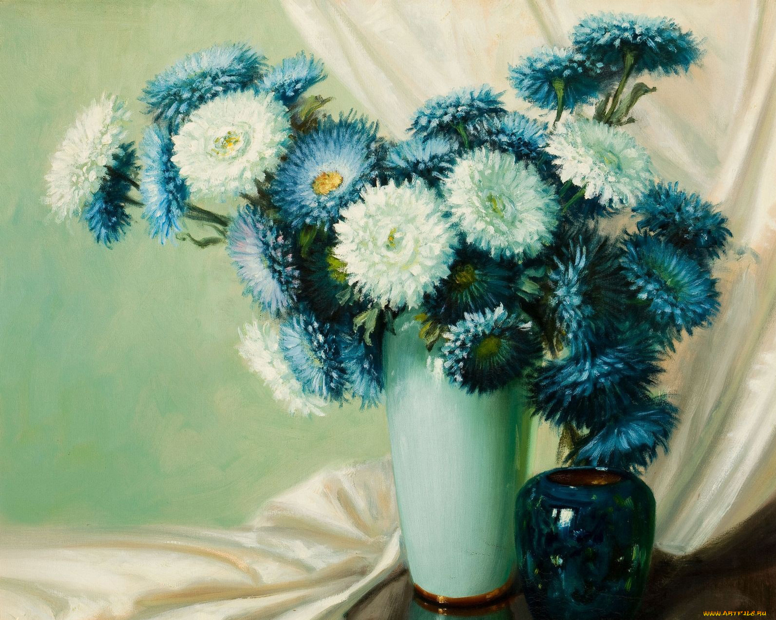 рисованные, greer, букет, цветов, a, , d