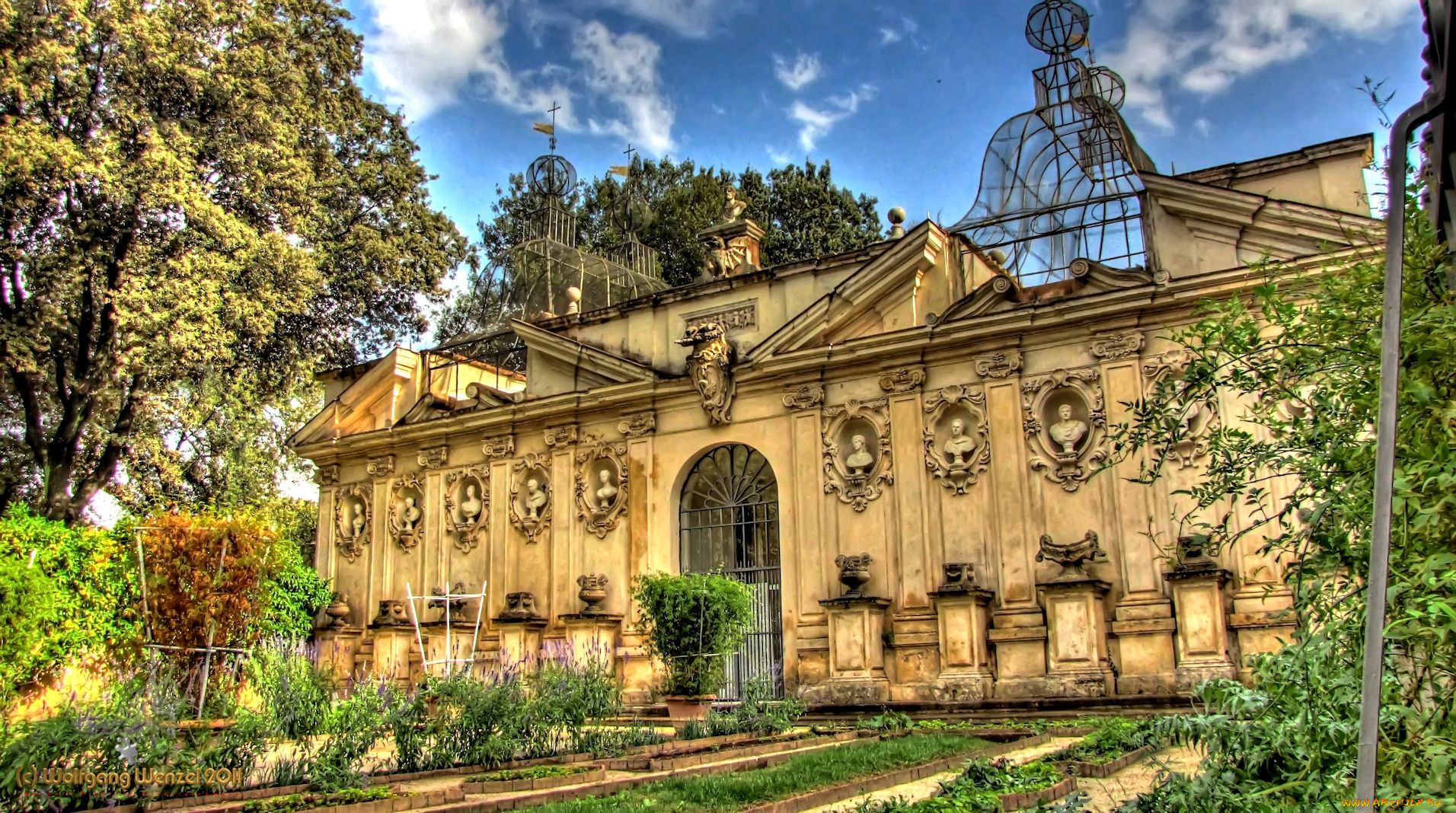 park, villa, borghese, города, рим, ватикан, италия, скульптура