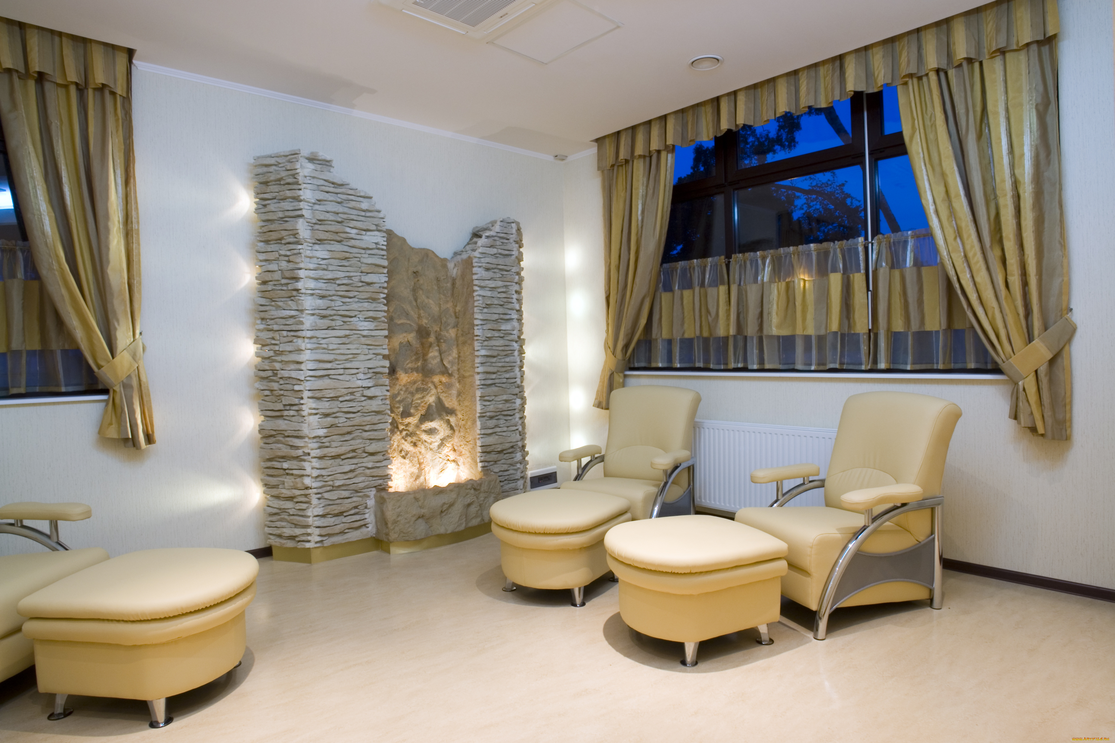 интерьер, гостиная, уют, окно, комната, кресла, дом, отдых