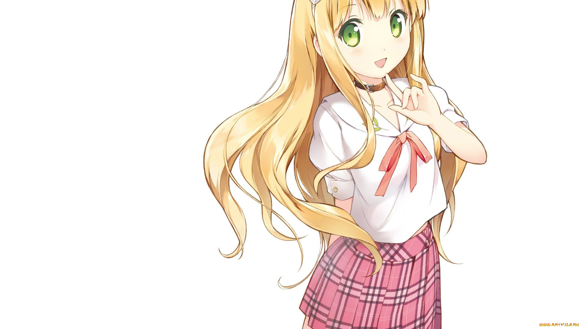 hentai, ouji, to, warawanai, neko, asuza, аниме, henneko, azuki, green, eyes, blonde, hair, anime
