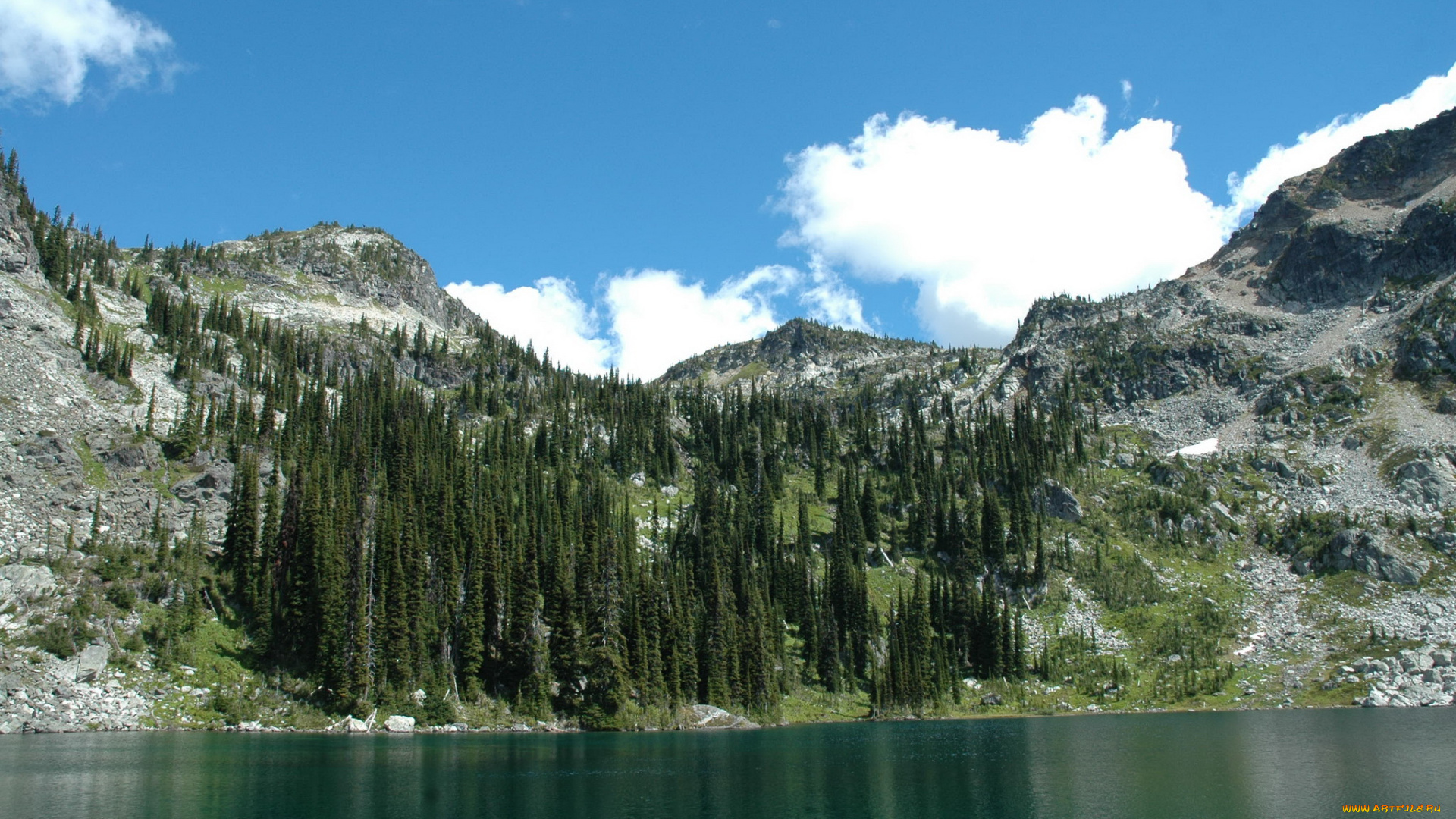 mount, revelstoke, national, park, canada, природа, горы, озеро, лес