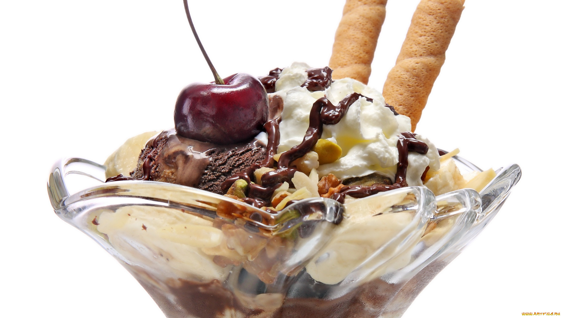 vanilla, $unday, еда, мороженое, десерты, вишенка, мороженное, трубочки