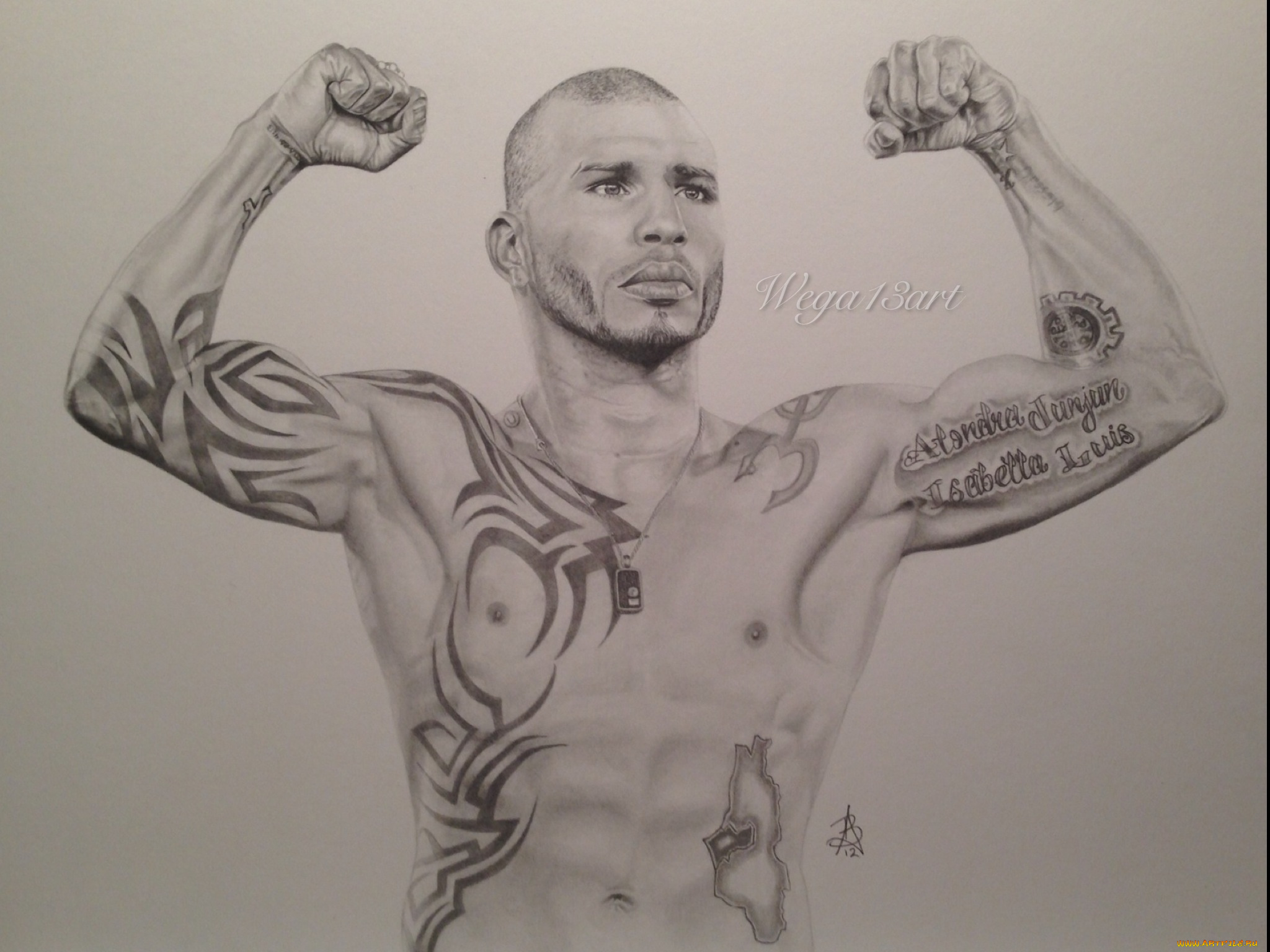 рисованные, люди, мужчина, тату