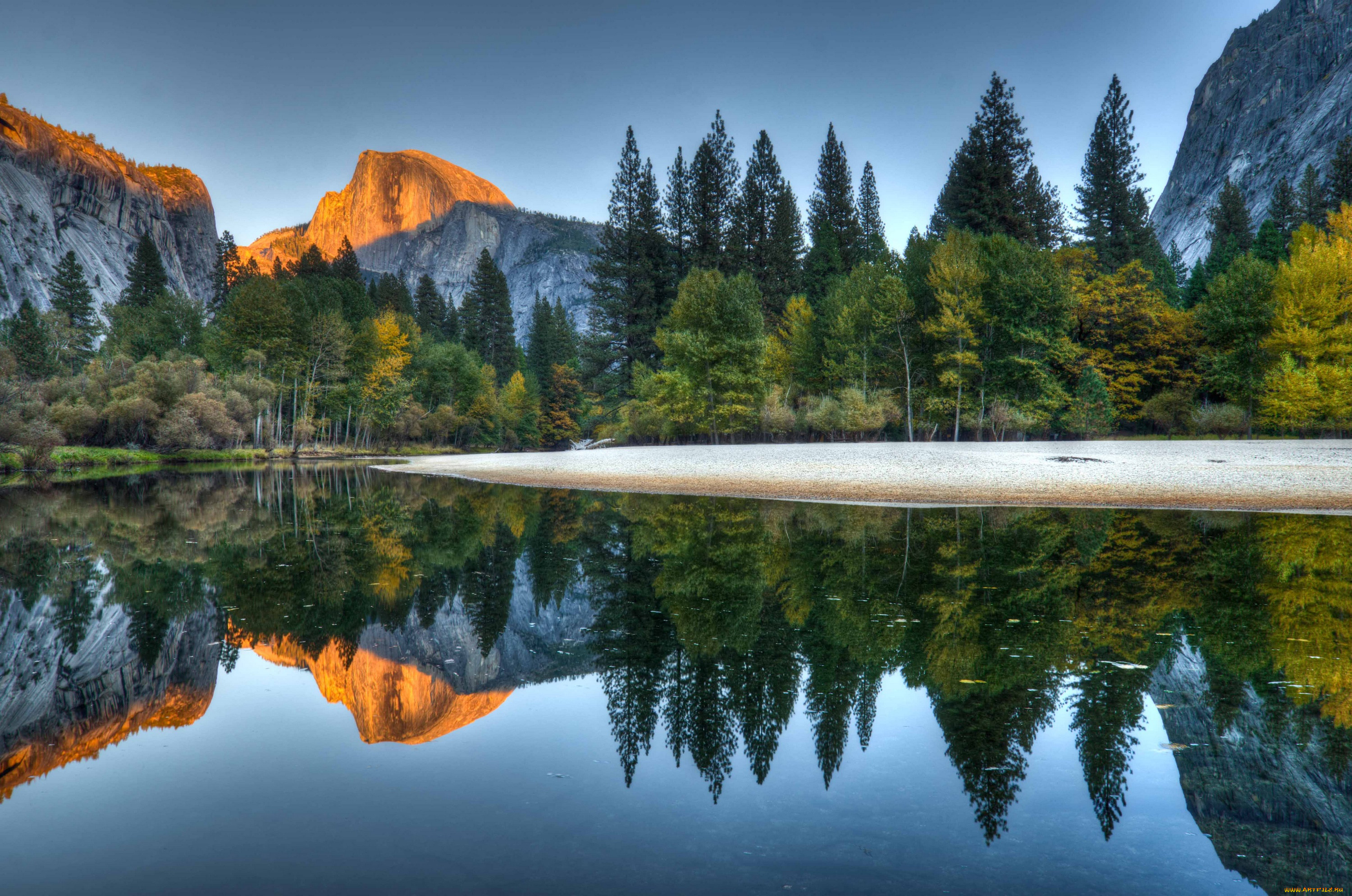 природа, реки, озера, отражение