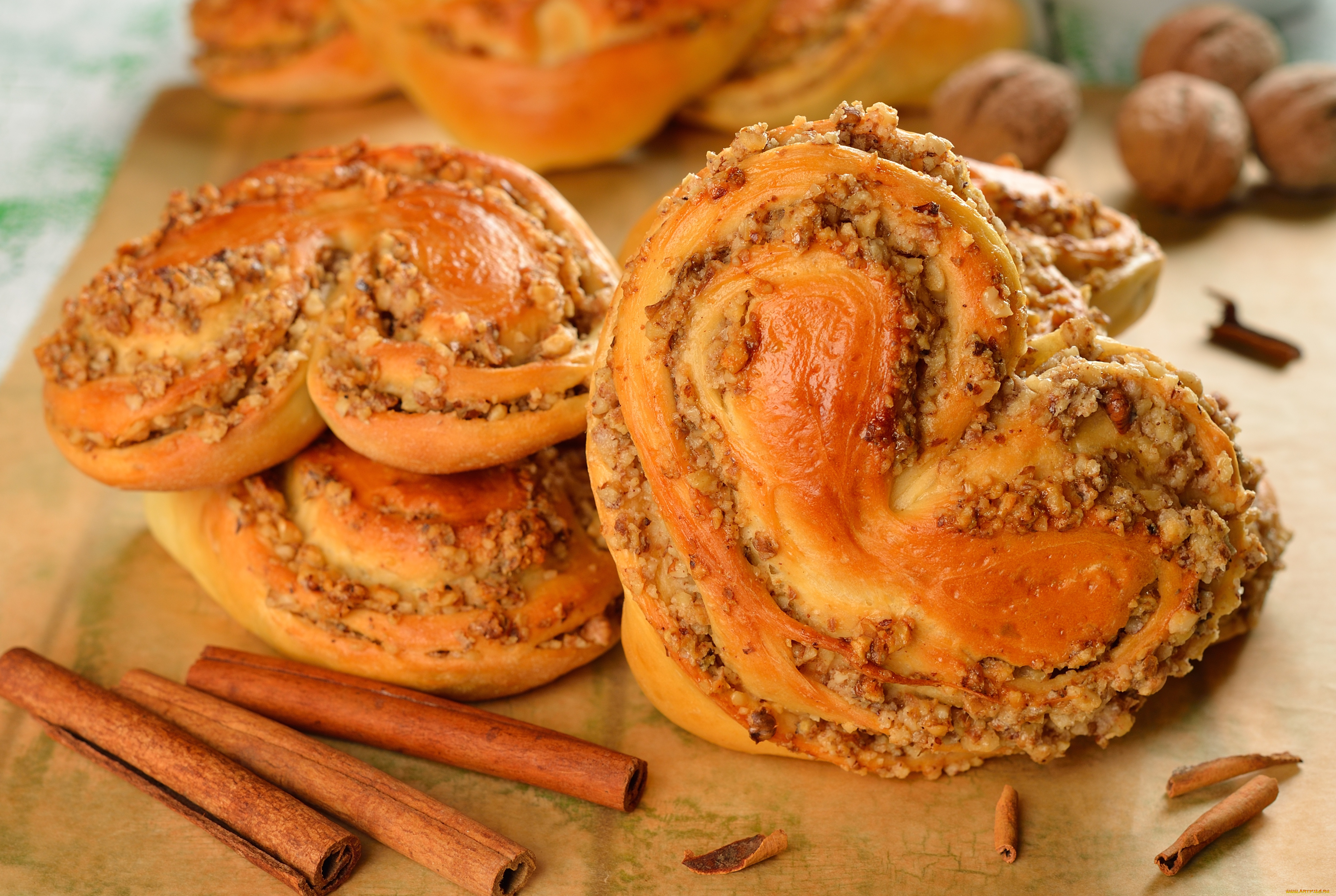 еда, хлеб, выпечка, булочки, корица