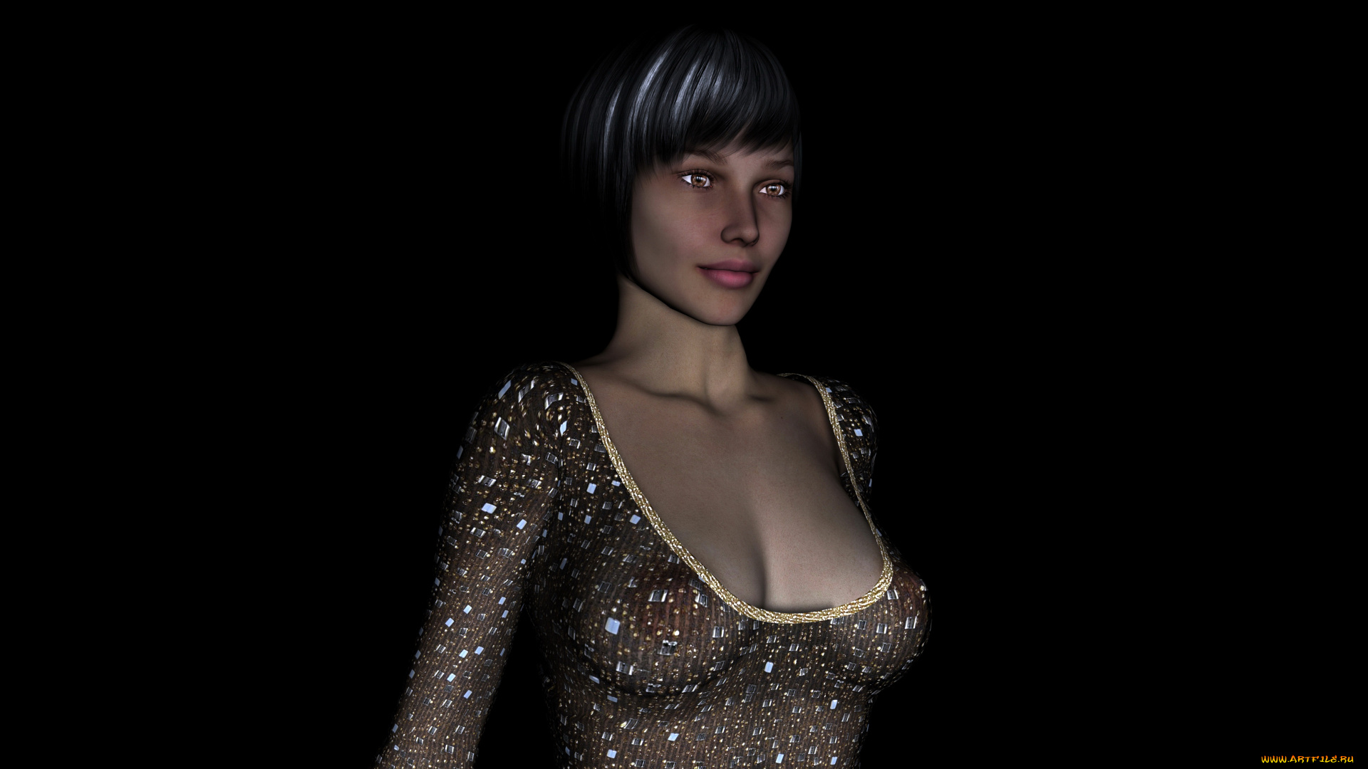 3д, графика, people, , люди, девушка, взгляд