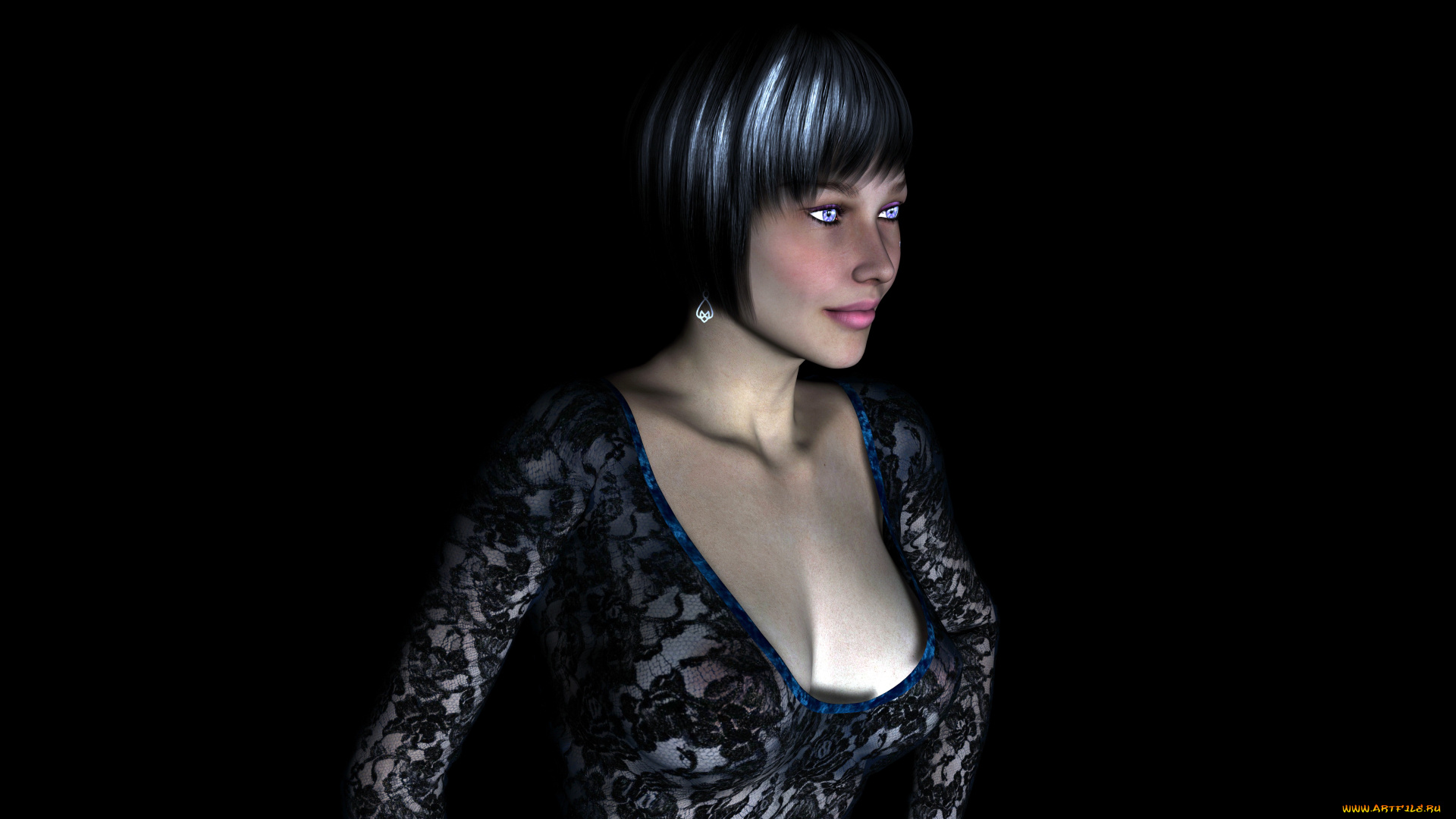 3д, графика, people, , люди, девушка, взгляд