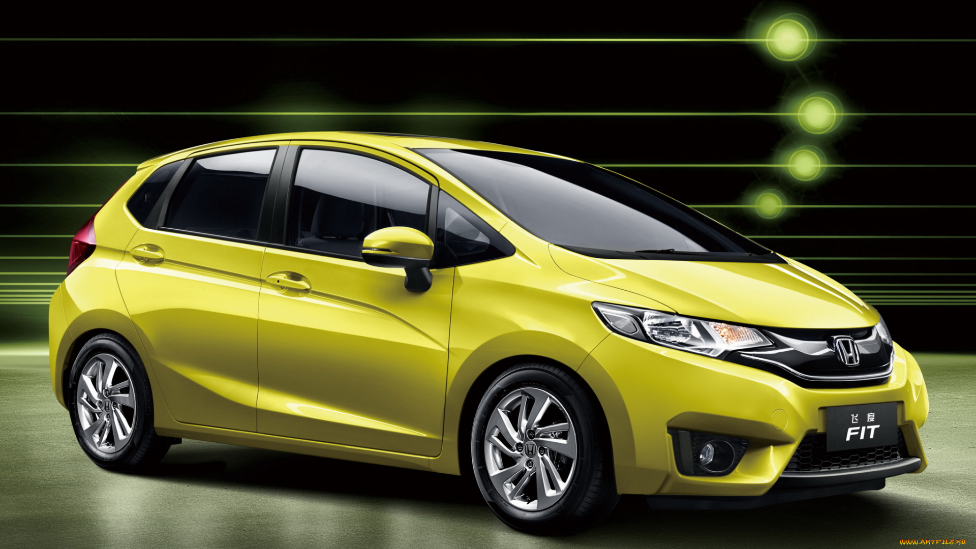 автомобили, honda, 2014, cn-spec, fit, желтый