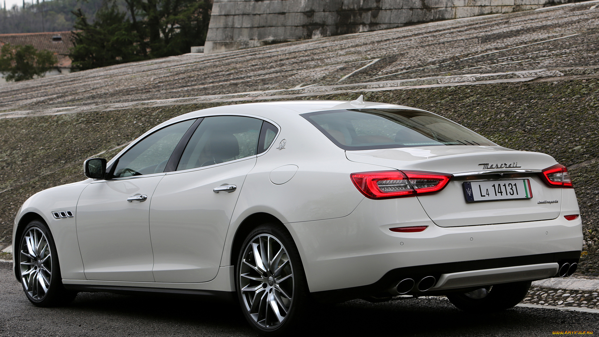 автомобили, maserati, 2013г, quattroporte, светлый