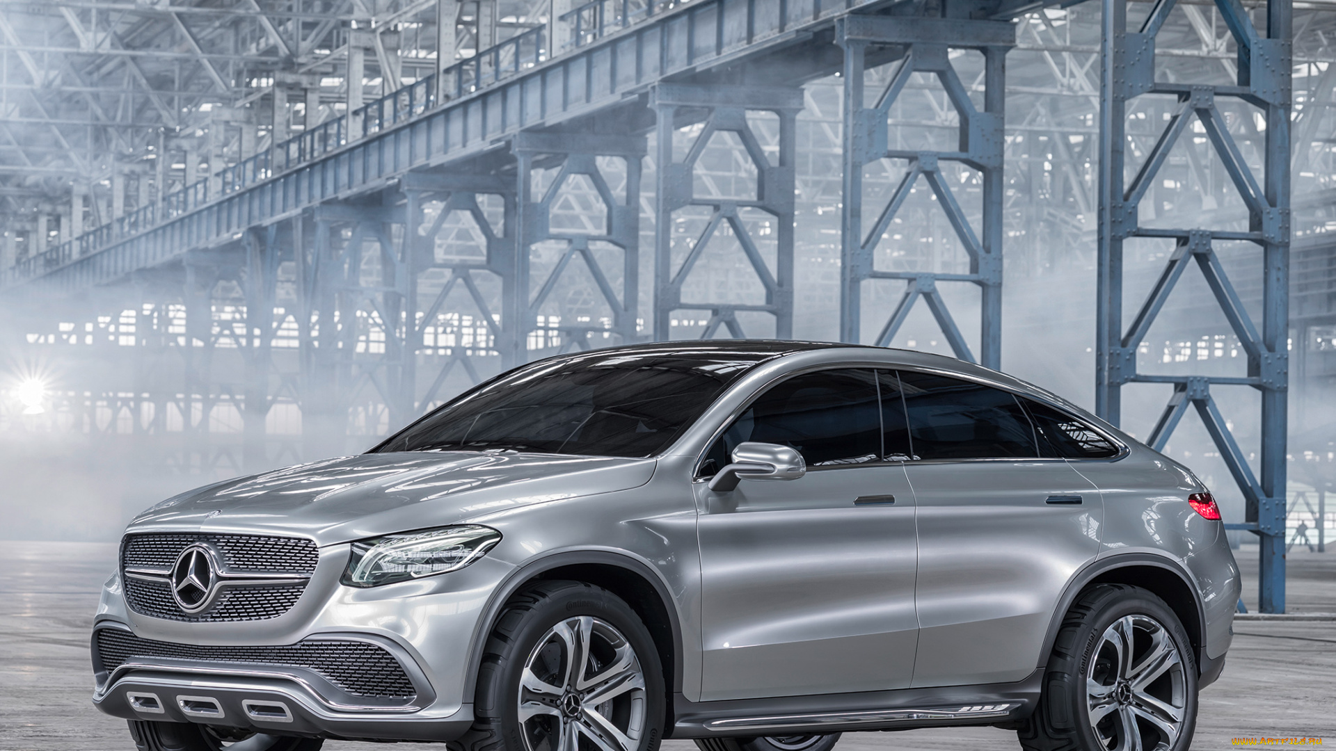 автомобили, mercedes-benz, suv, 2014, серый, concept, coupе