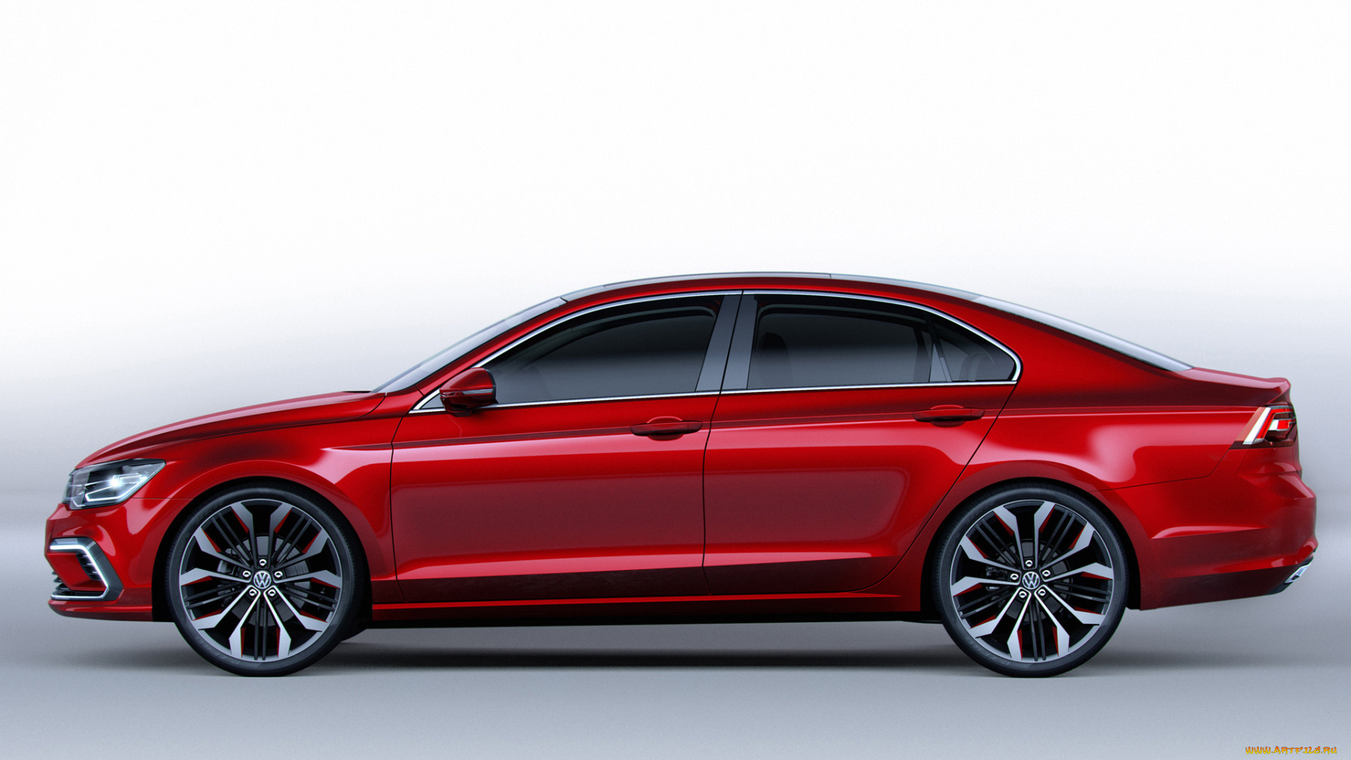 автомобили, volkswagen, красный, 2014г, concept, new, midsize, coupе