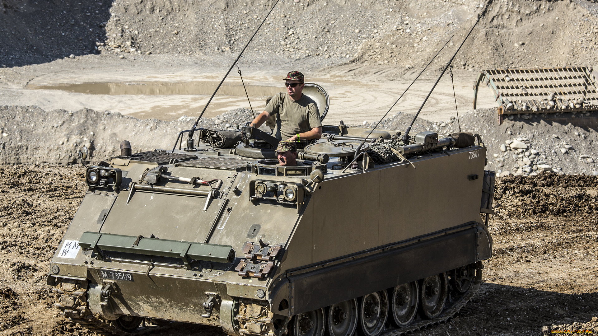 m113, kdo, pz, 63, m-73509, техника, военная, техника, полигон, бронетранспортер