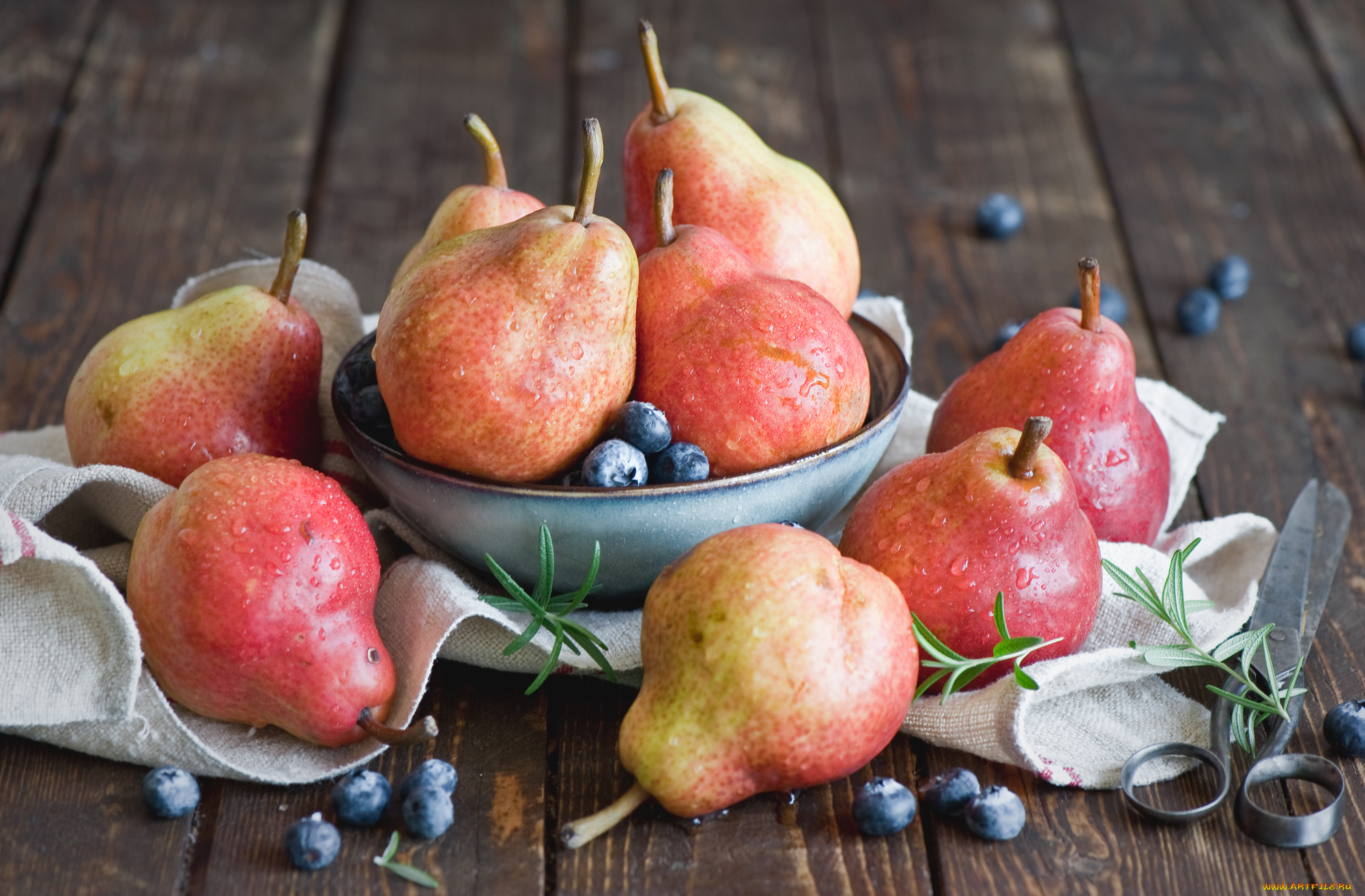 еда, фрукты, , ягоды, голубика, груши