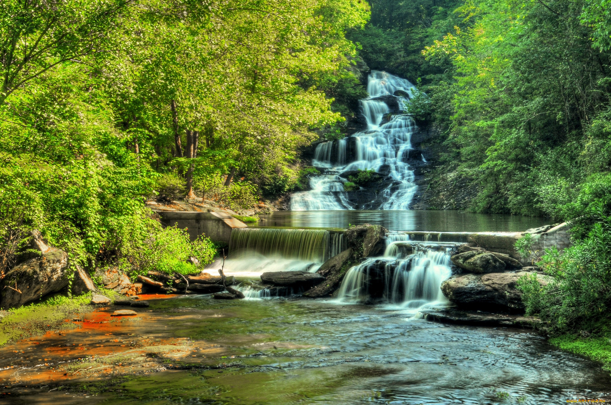 природа, водопады, вода