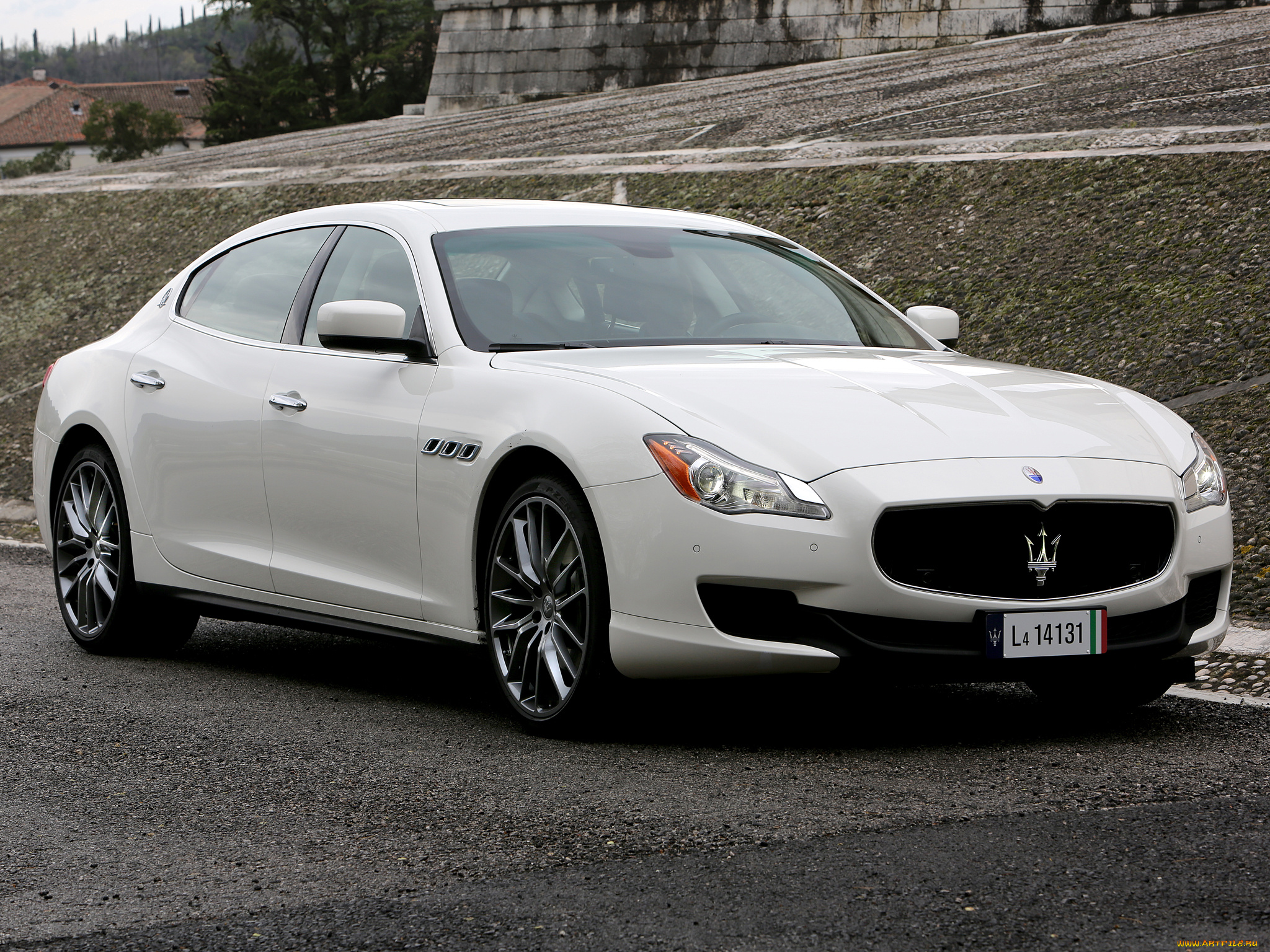 автомобили, maserati, quattroporte, 2013г, светлый