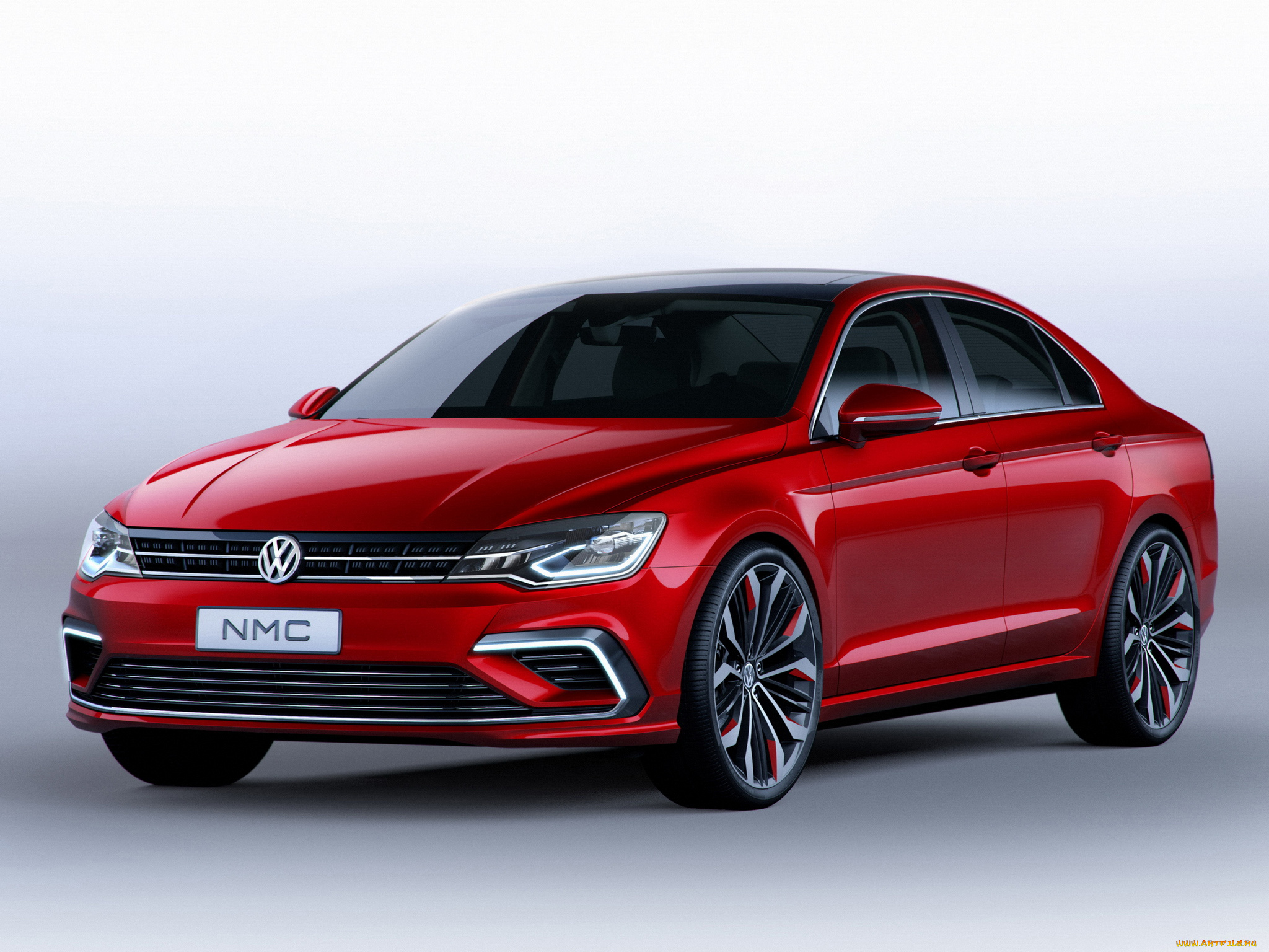 автомобили, volkswagen, красный, 2014г, concept, coupе, midsize, new