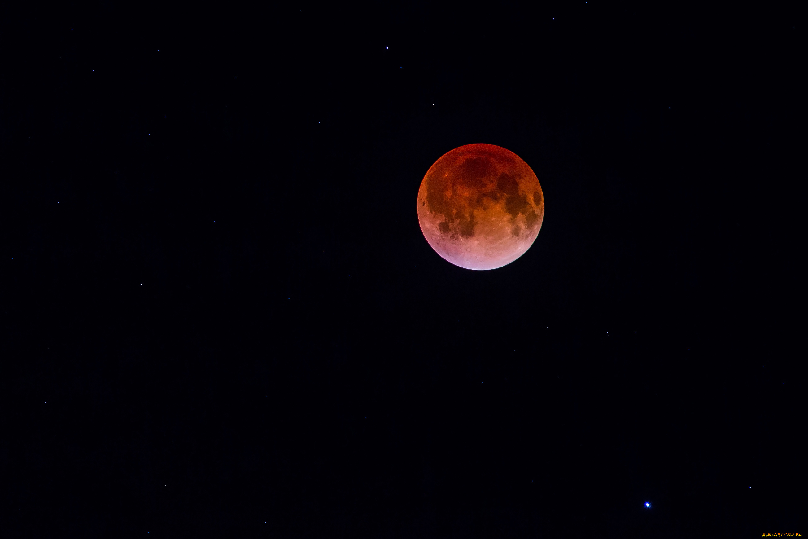 космос, луна, кровавая, blood, moon