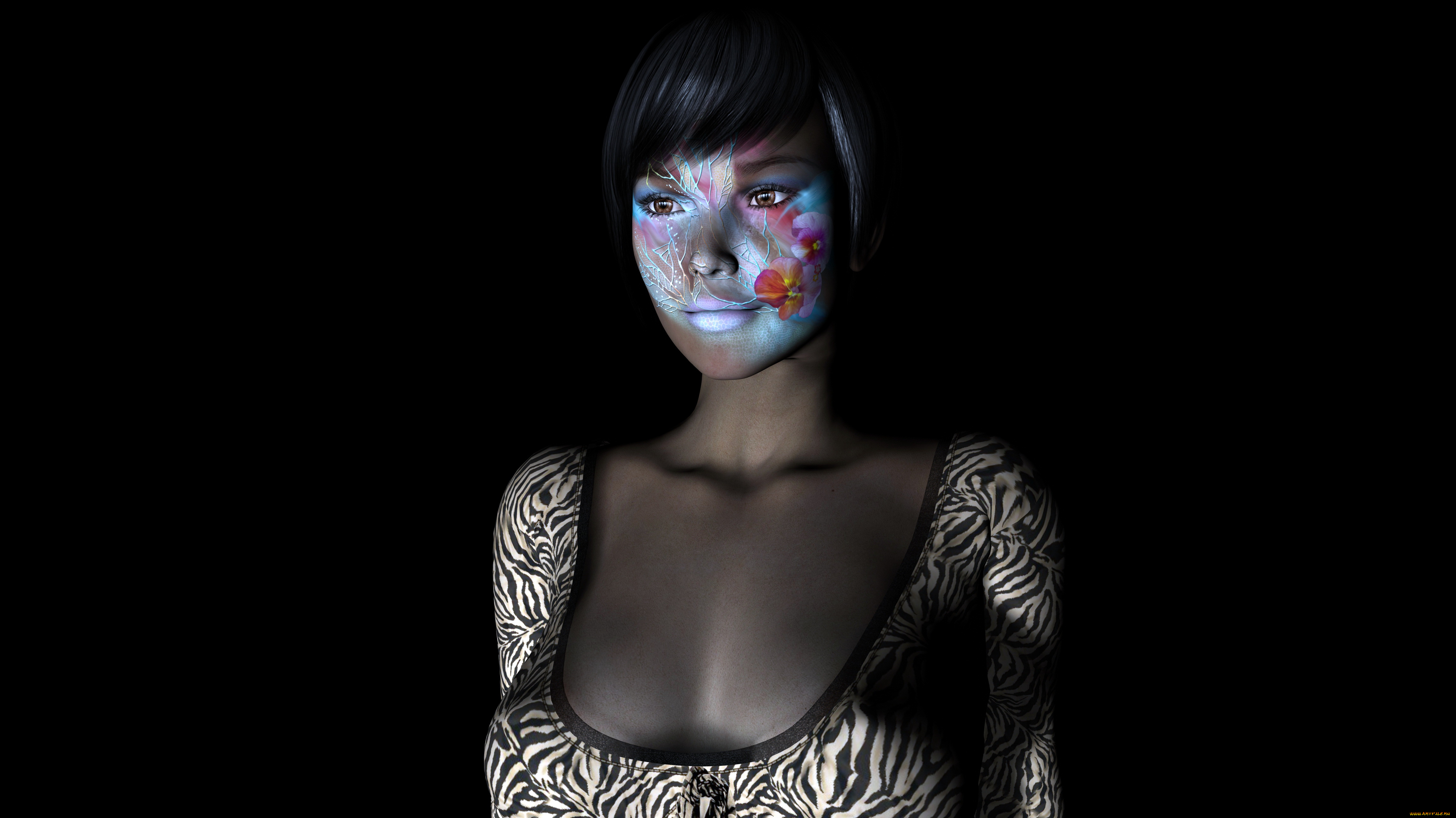 3д, графика, people, , люди, девушка, взгляд