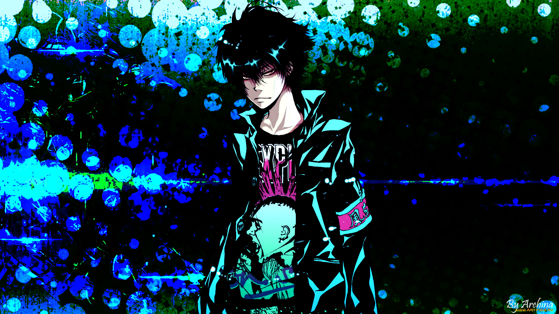 аниме, katekyo, hitman, reborn, арт, фон, парень, хибари, кёя, учитель, мафиози, реборн