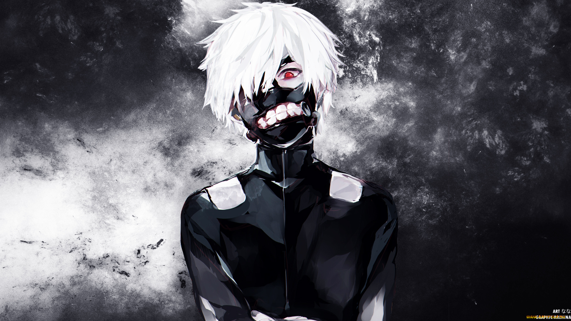 аниме, tokyo, ghoul, токийский, кен, канеки, арт, гуль