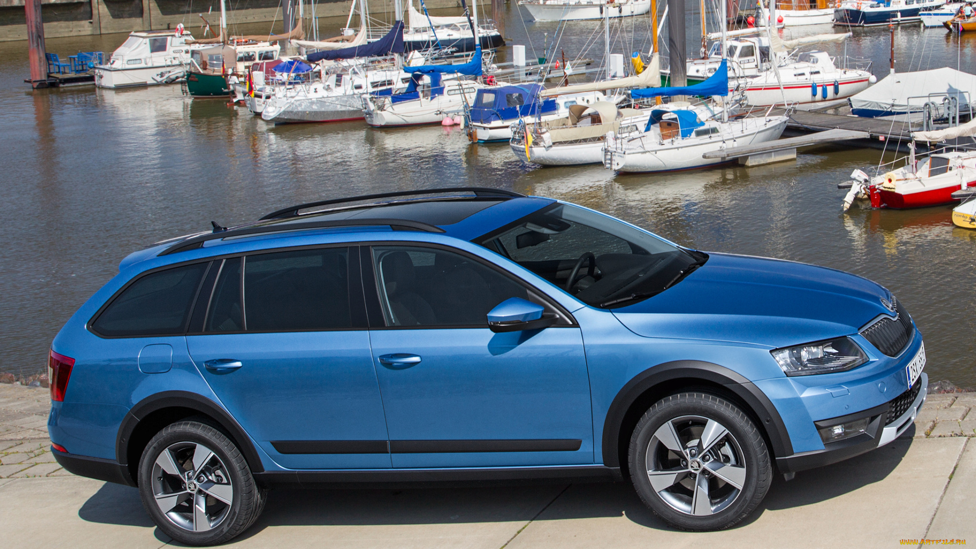 автомобили, skoda, синий, 2014г, 5e, scout, octavia