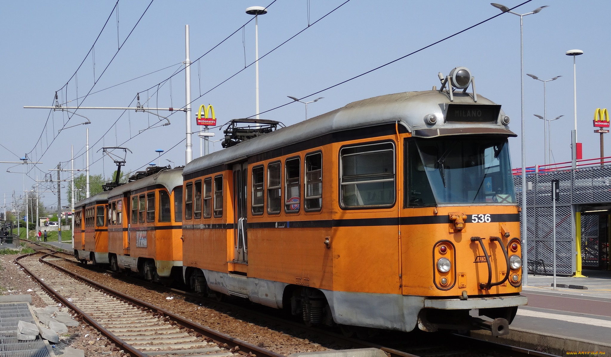 техника, трамваи, трамвай, рельсы, город