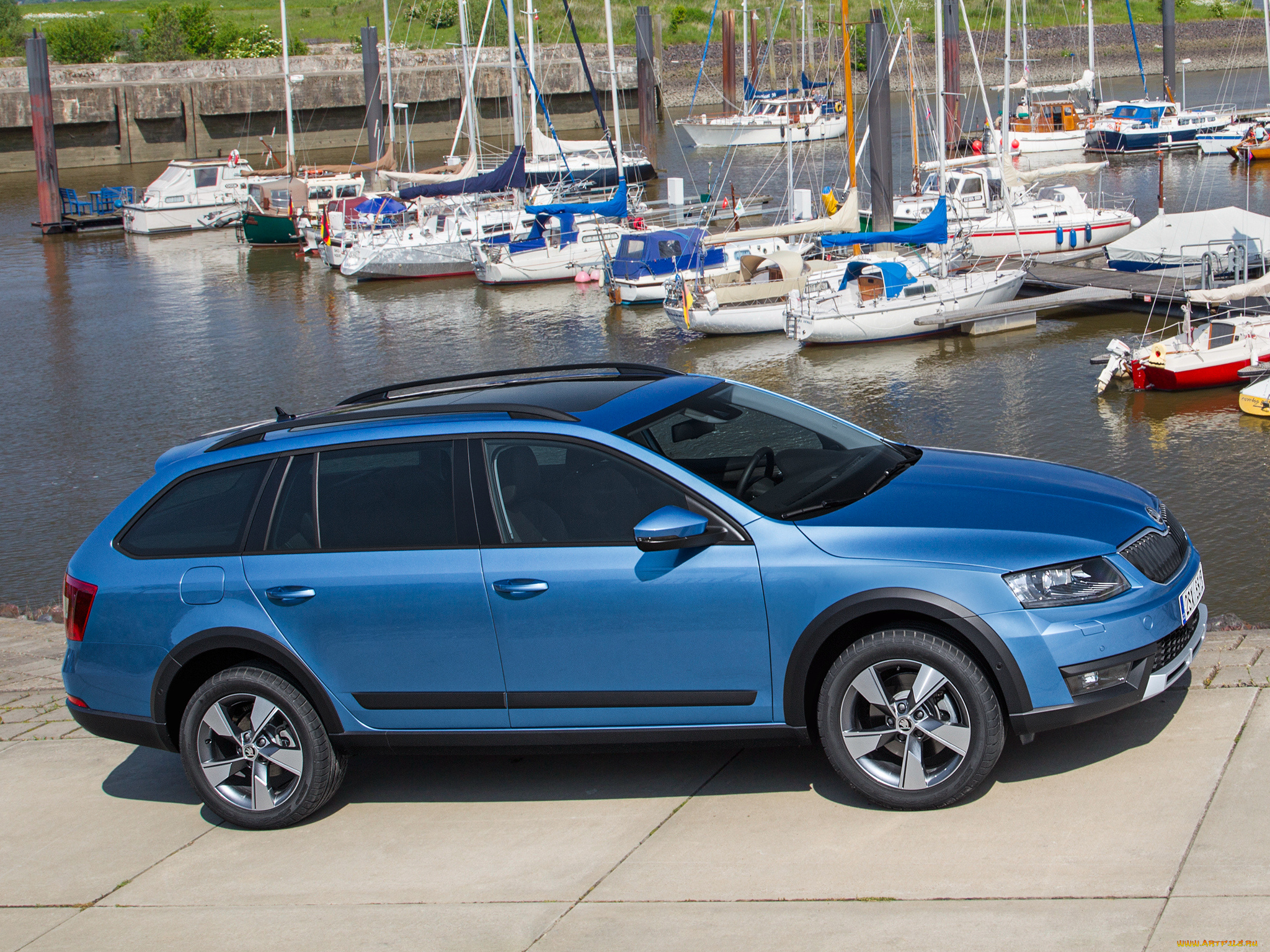 автомобили, skoda, синий, 2014г, 5e, scout, octavia