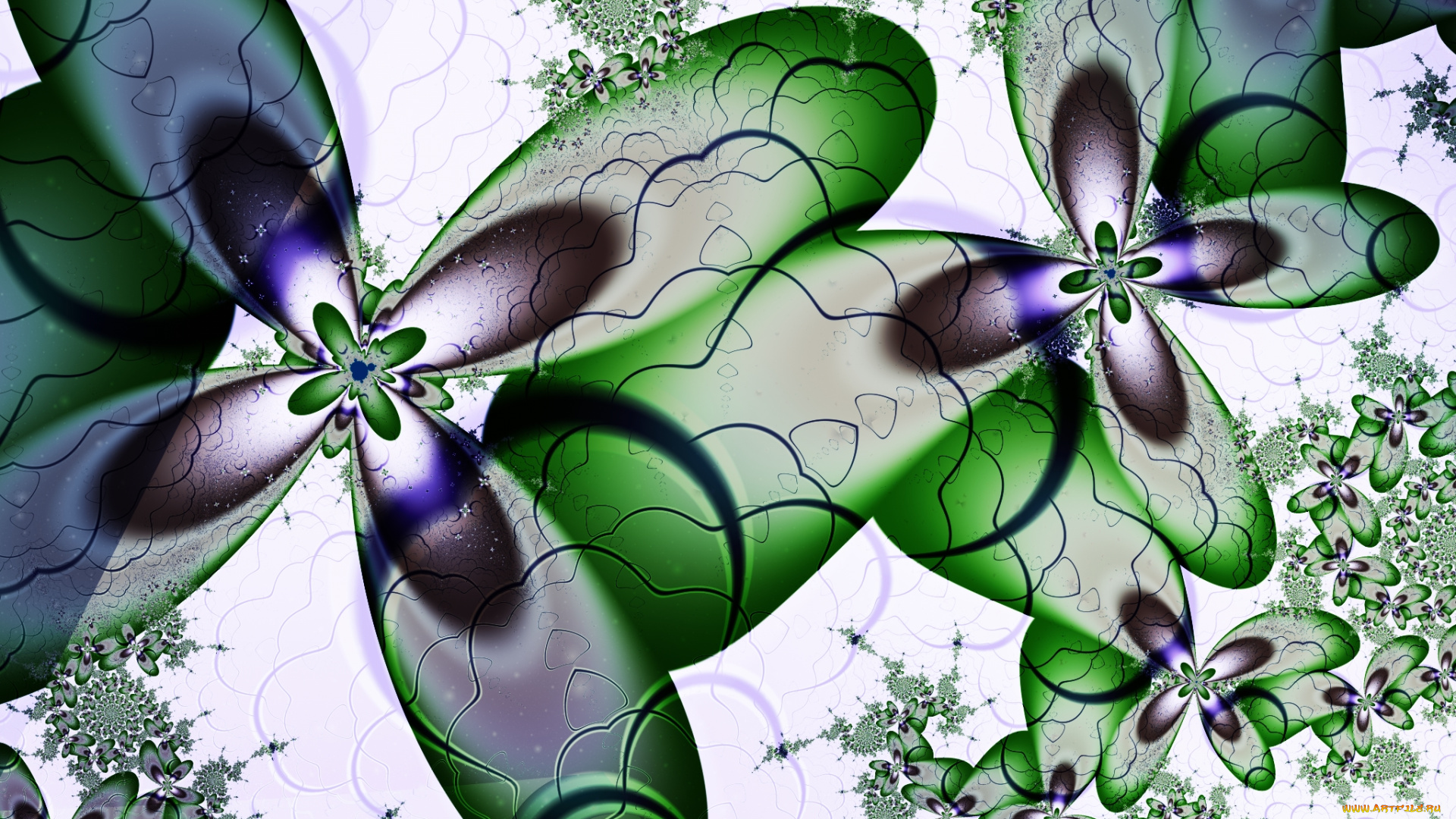 3д, графика, фракталы, , fractal, узор, фон, цвета