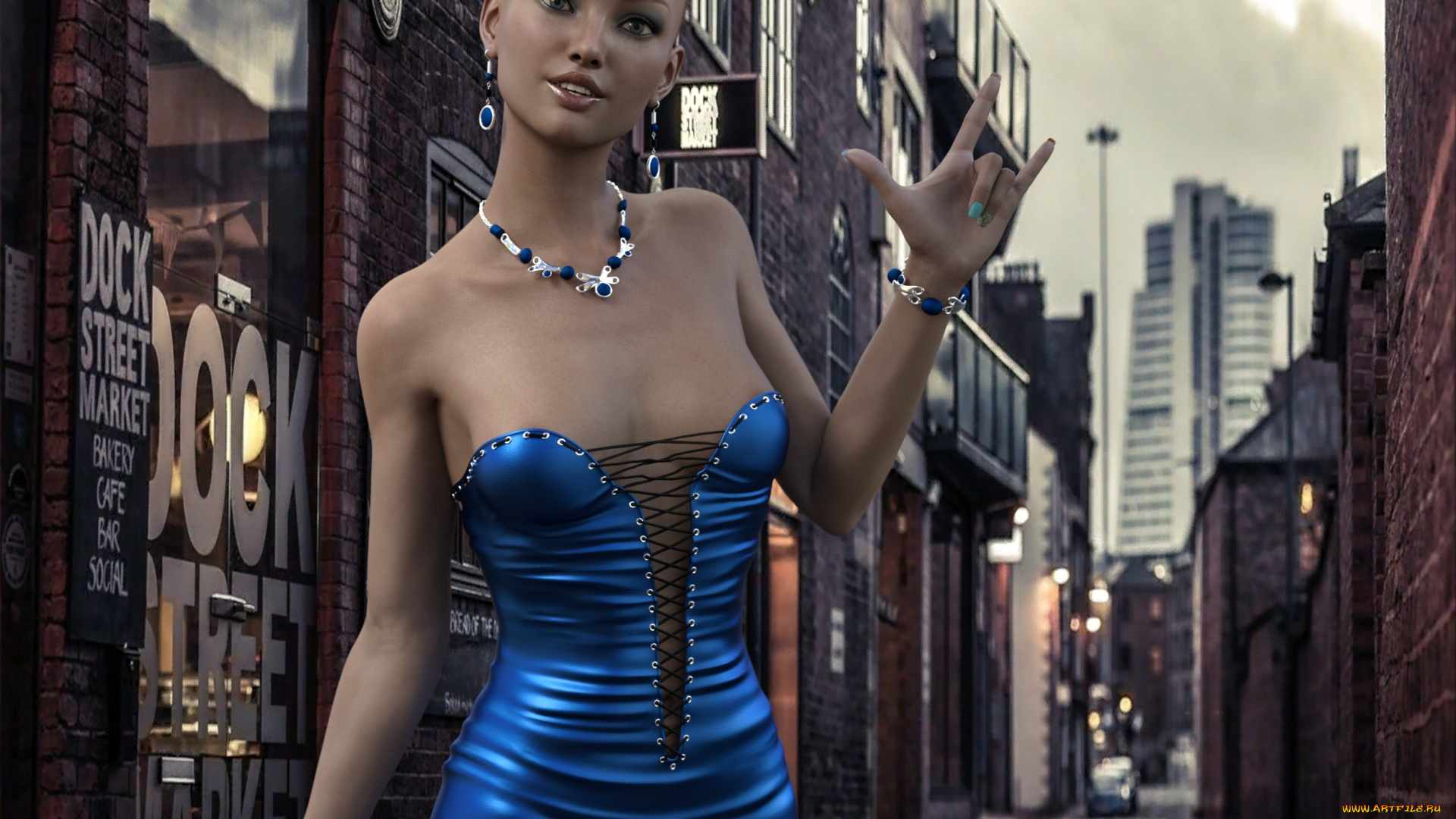 3д, графика, люди, , people, девушка, взгляд, фон