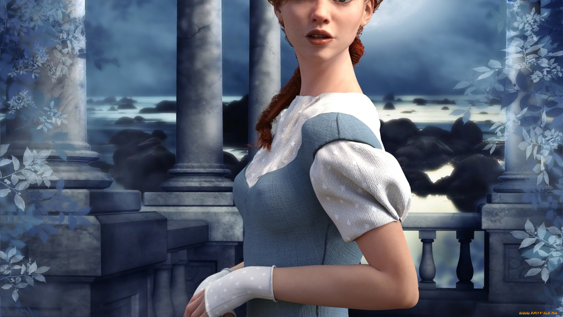 3д, графика, люди, , people, фон, взгляд, девушка