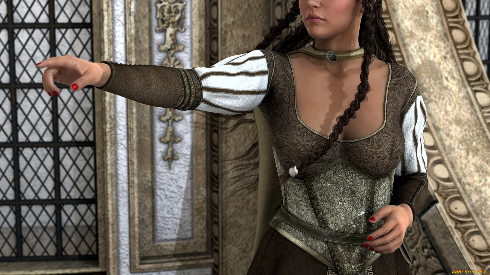 3д, графика, люди, , people, фон, взгляд, девушка